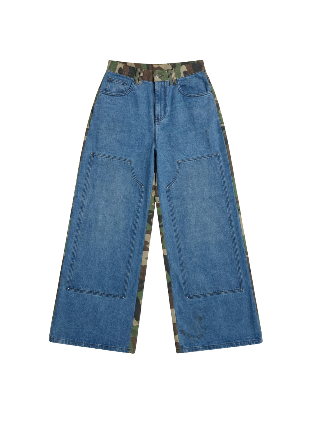 Double Dose Denim Woodland Camo Jeans