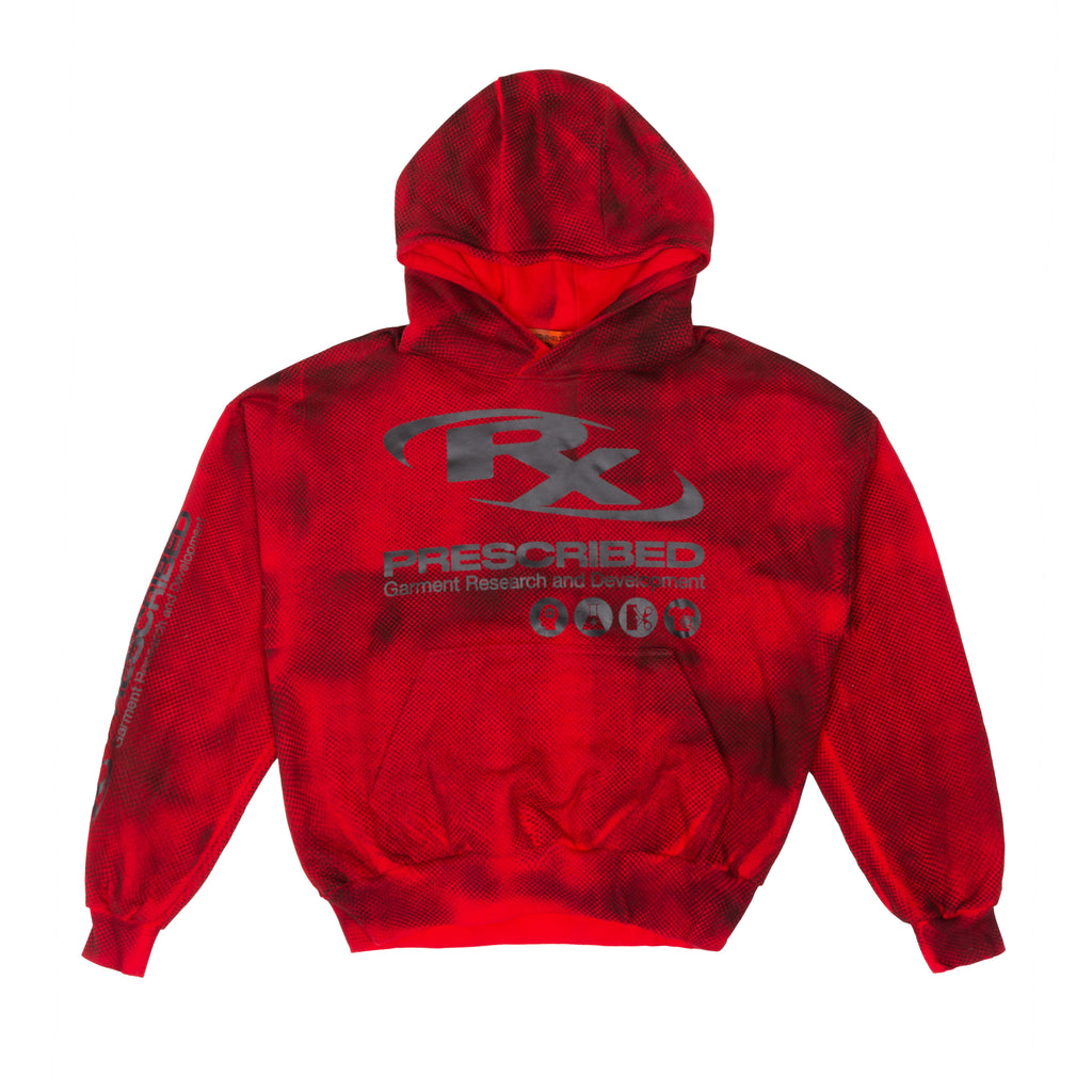 Red Sport Rx Pullover Hoodie