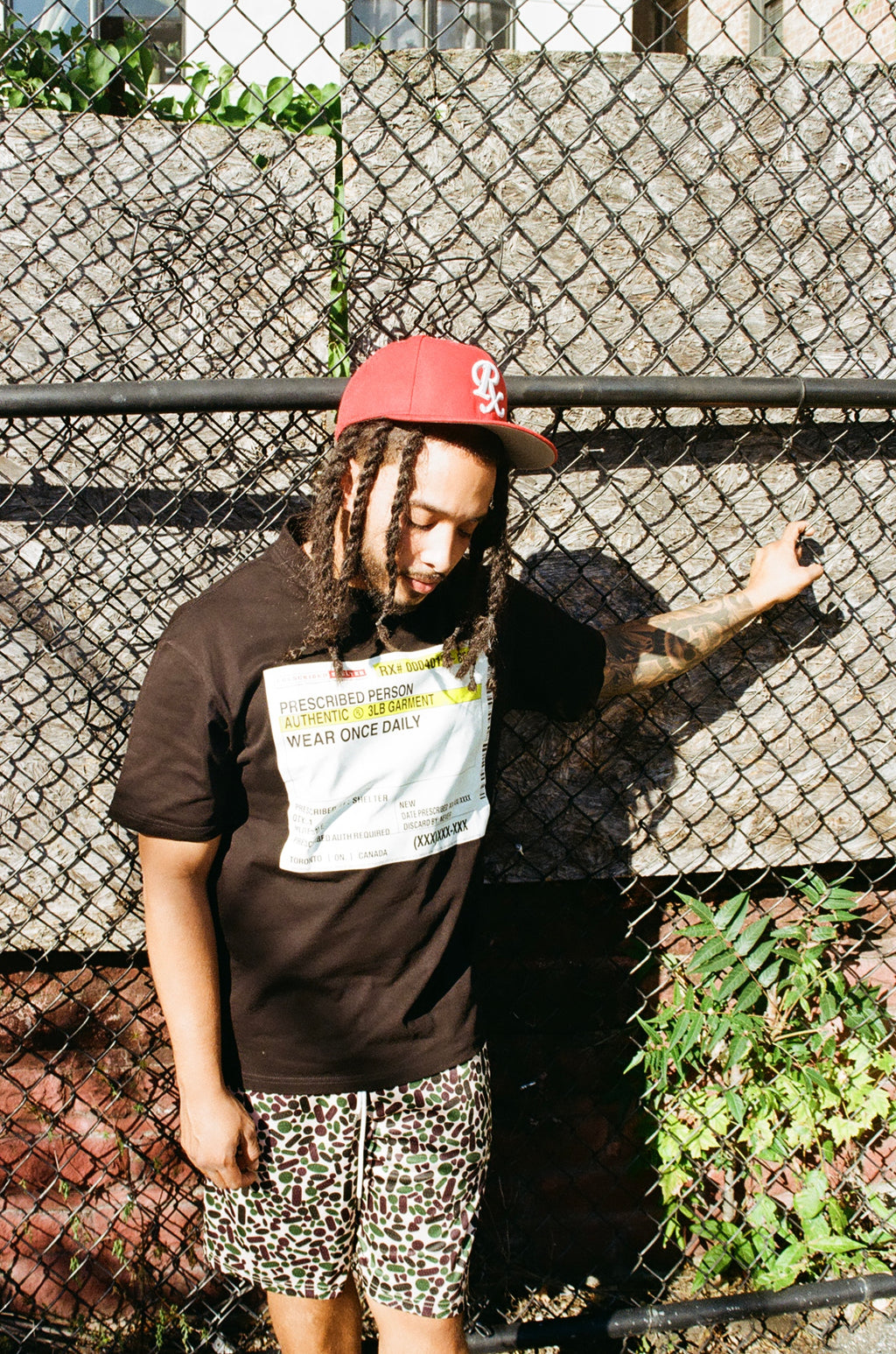 Black Script Label Tee