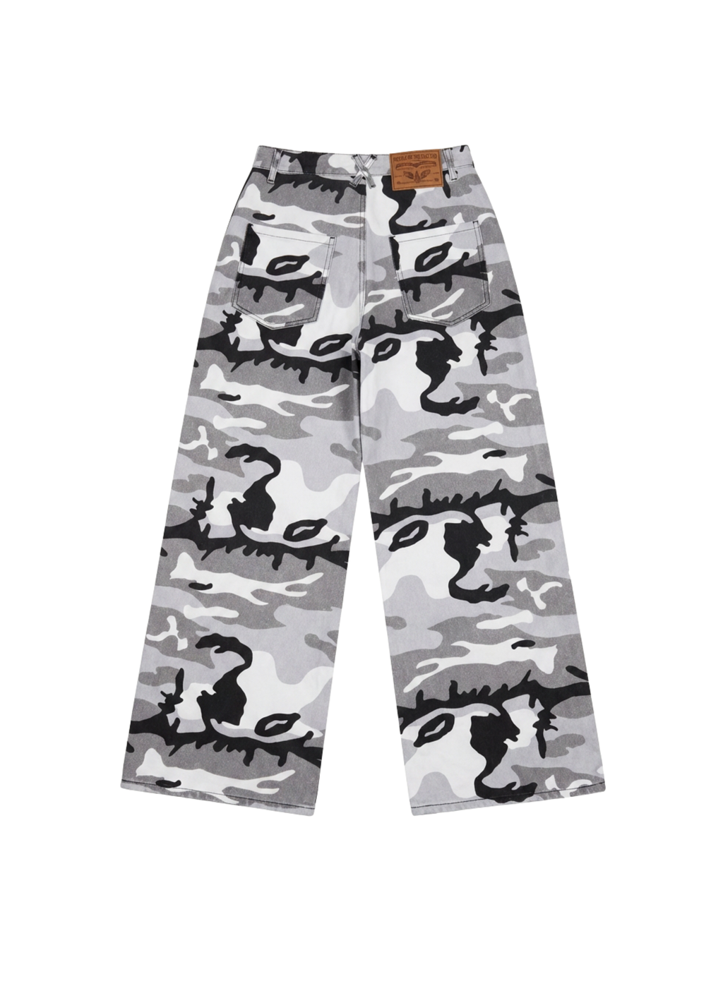 Double Dose Denim Snow Camo Jeans