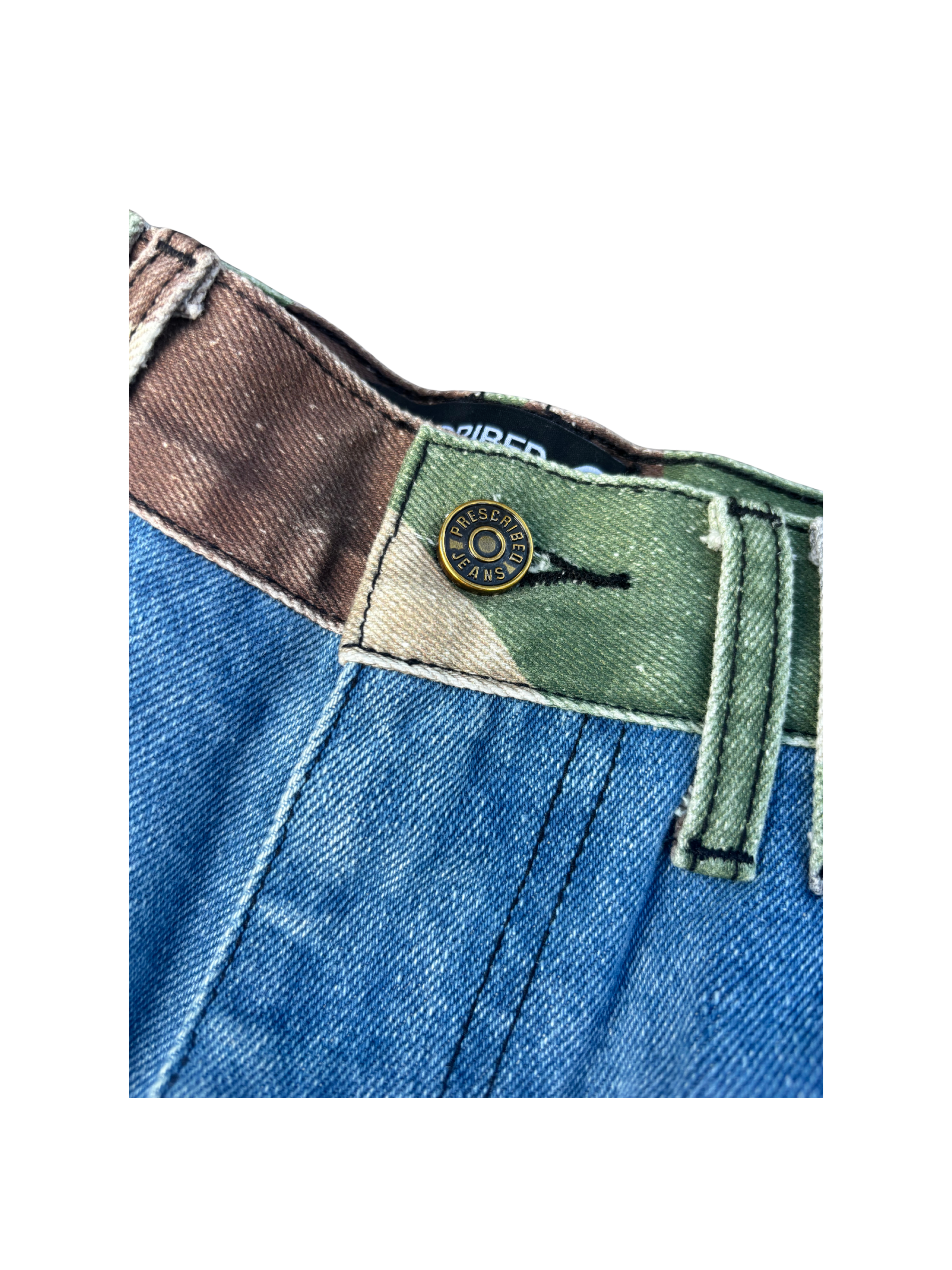 Double Dose Denim Woodland Camo Jeans
