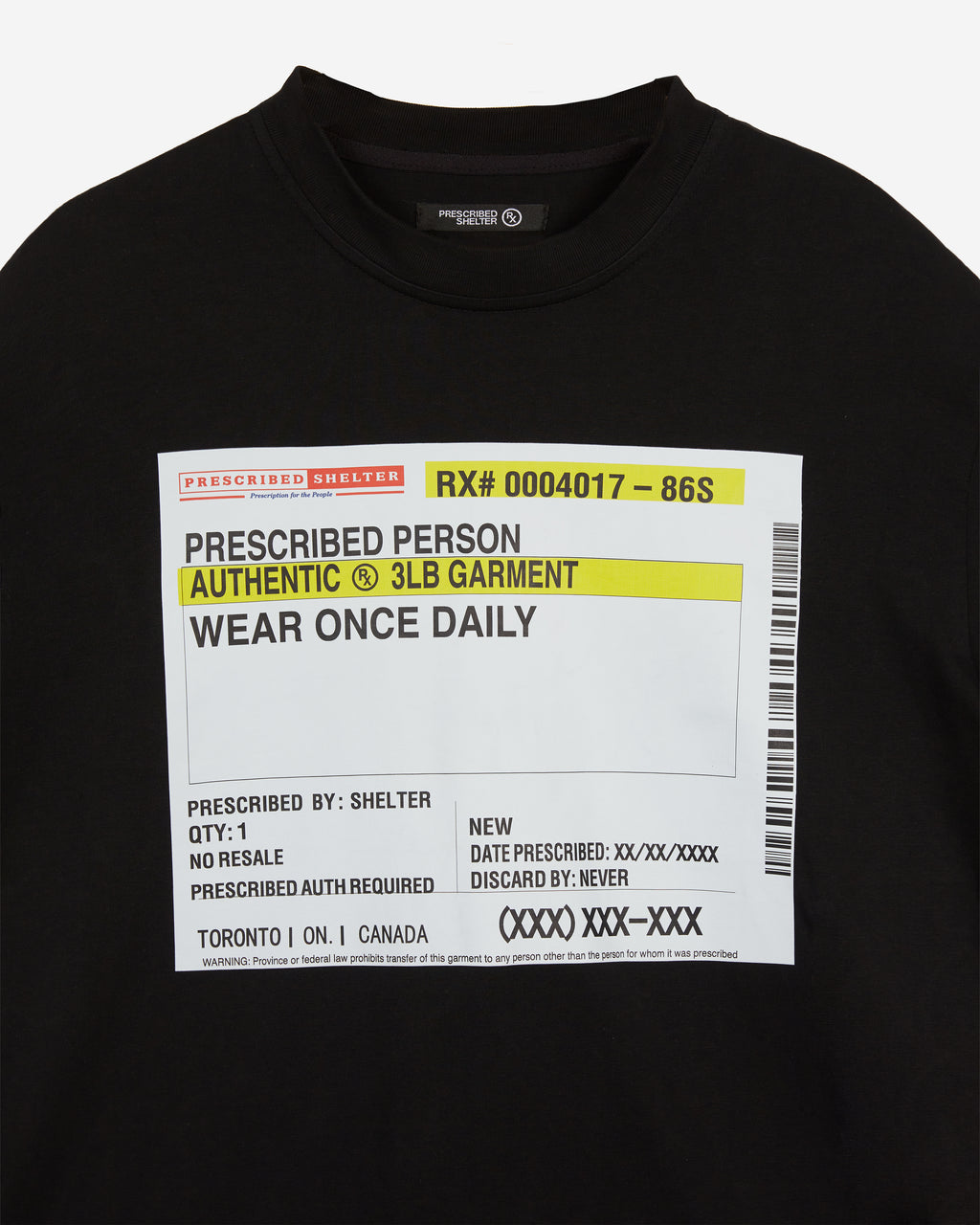 Black Script Label Tee