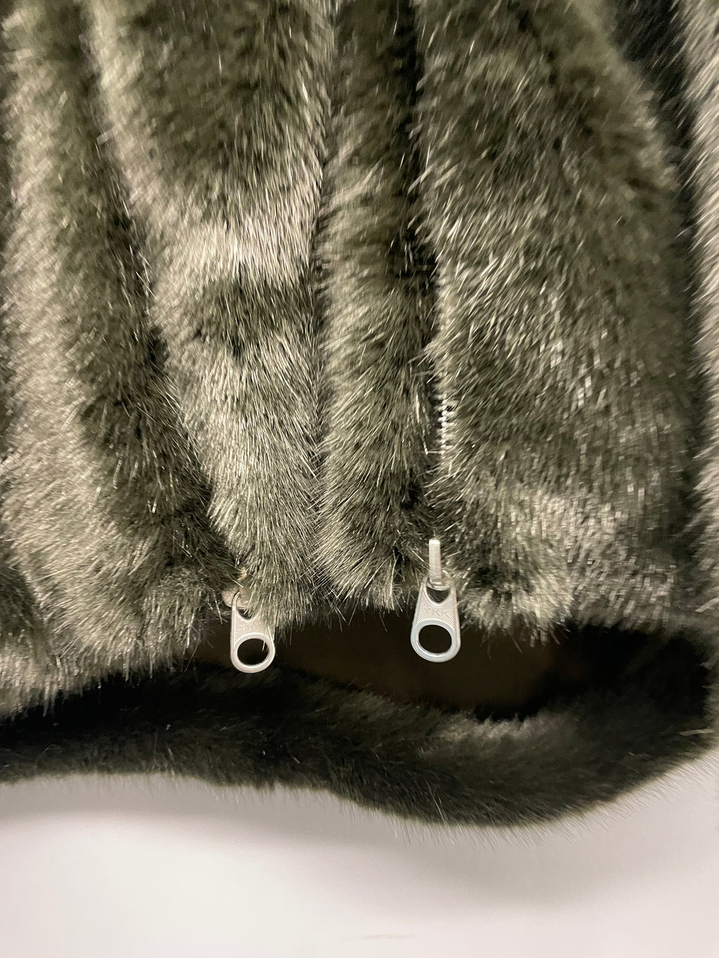 Double Zip Fur Coat