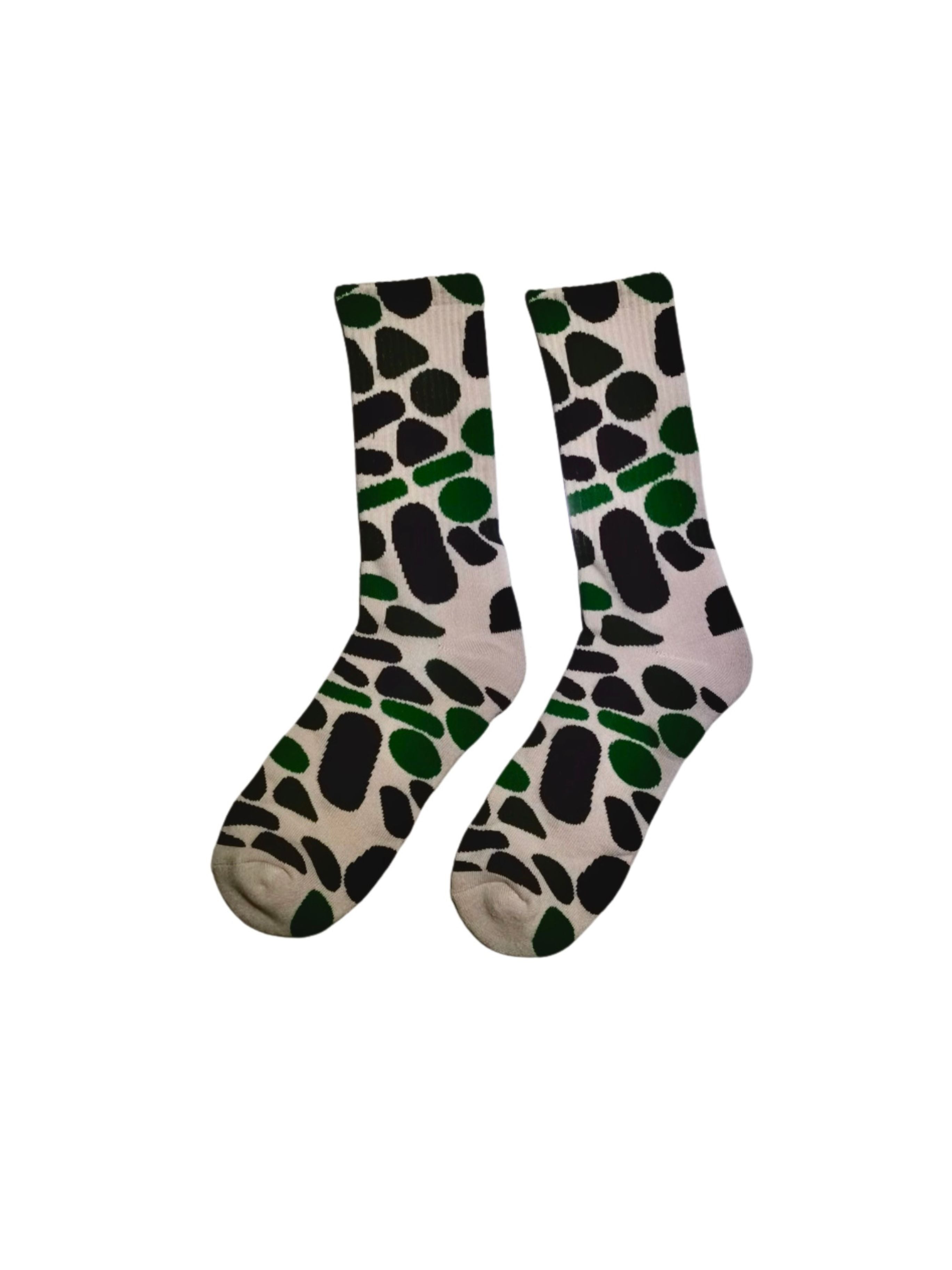 Green Pill Camo Socks