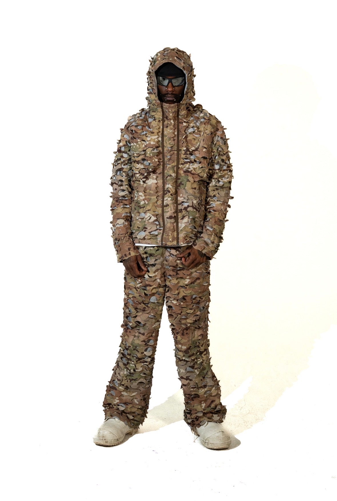 Dust Camo Ghillie Windbreaker Jacket