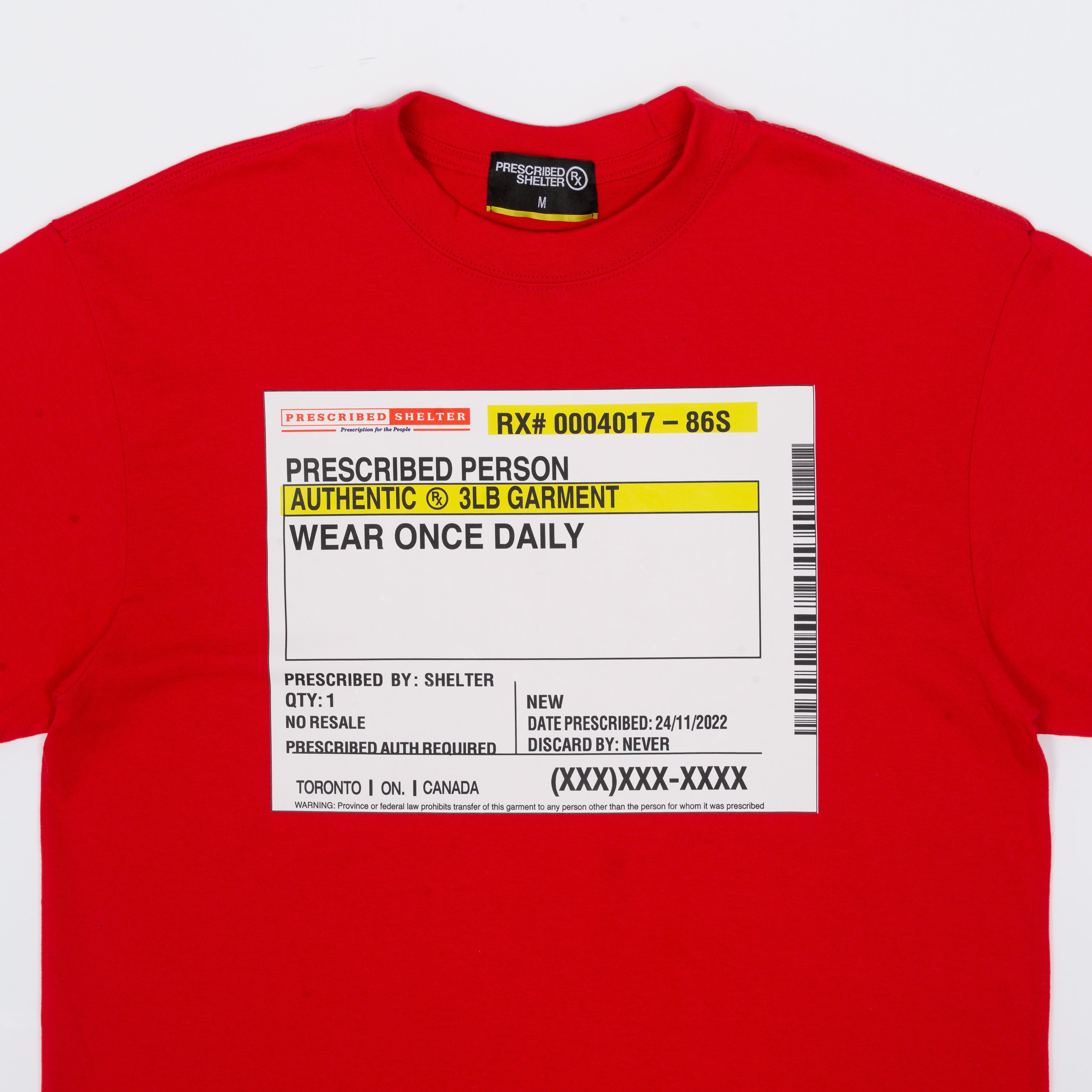 Red Script Label Tee