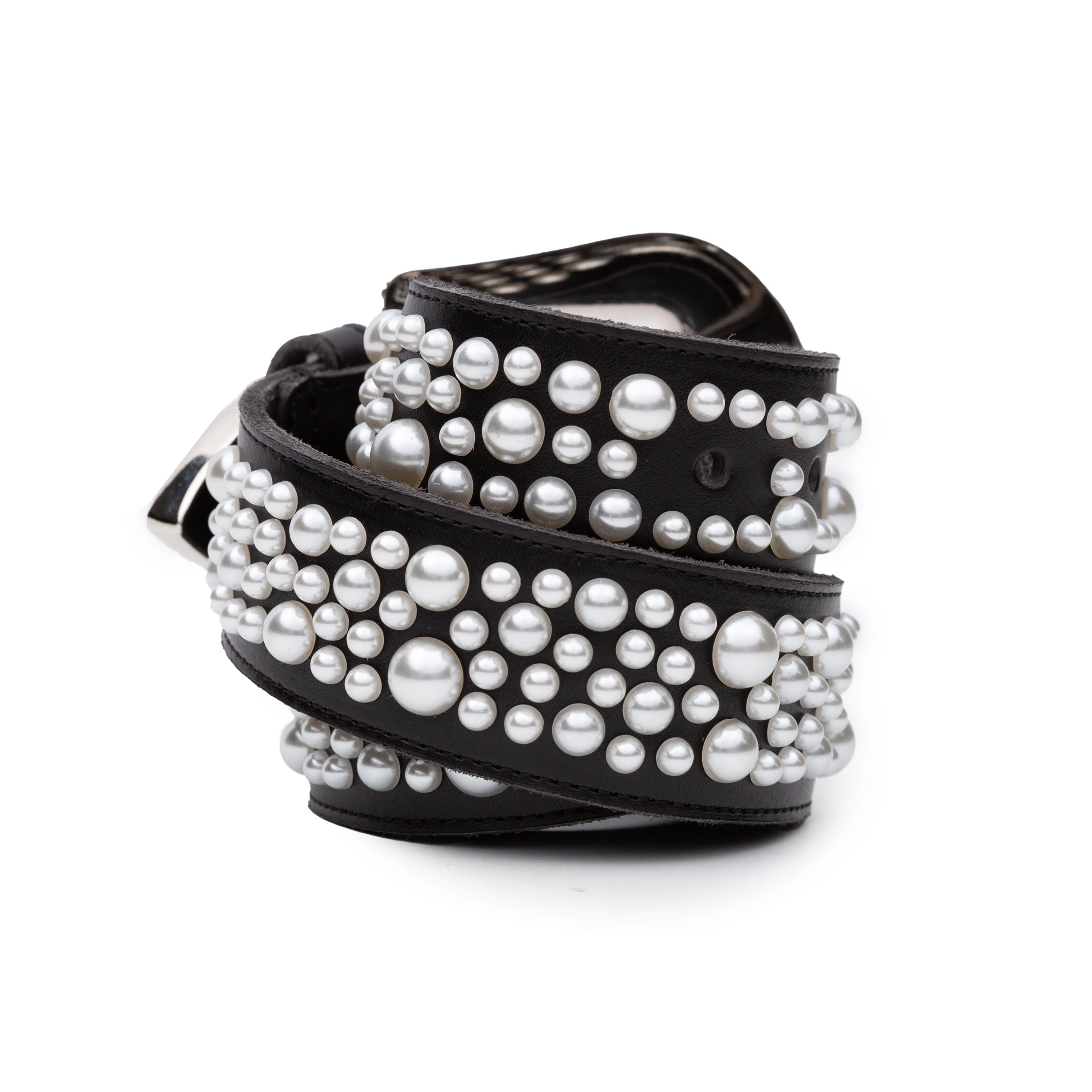 Noir Pearl Stud Belt