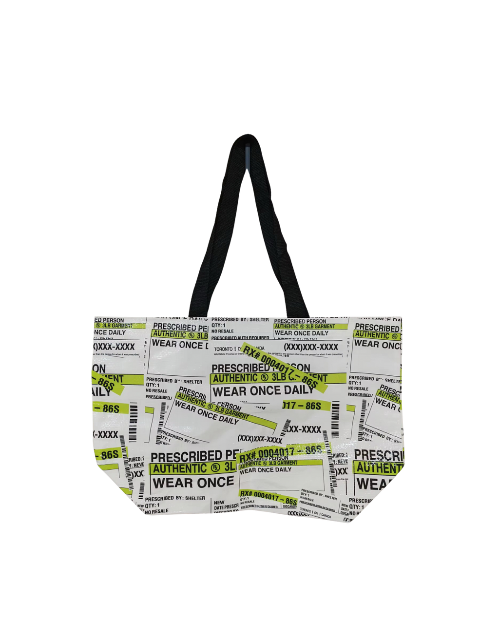 Script Label Collage Tote Bag