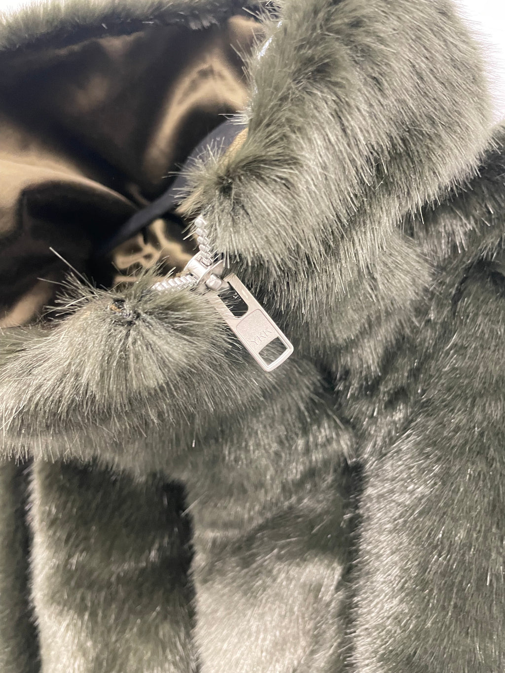 Double Zip Fur Coat