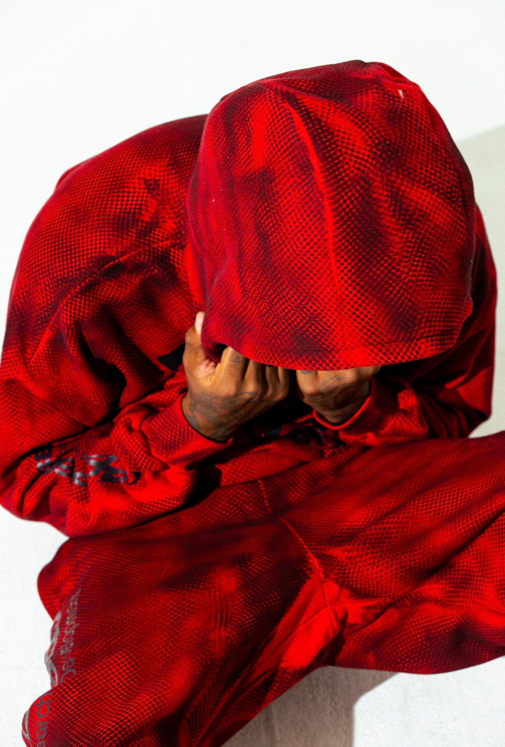 Red Sport Rx Pullover Hoodie