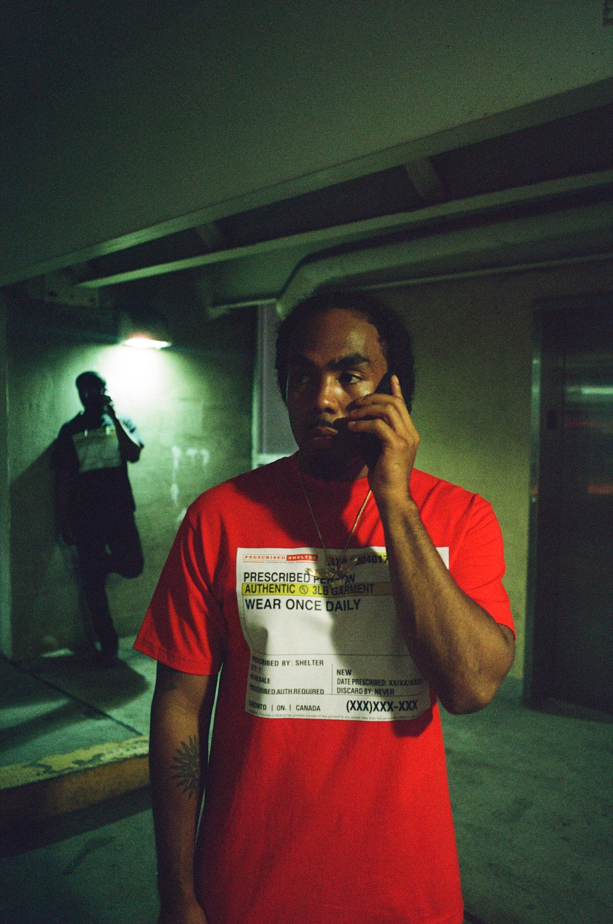 Red Script Label Tee