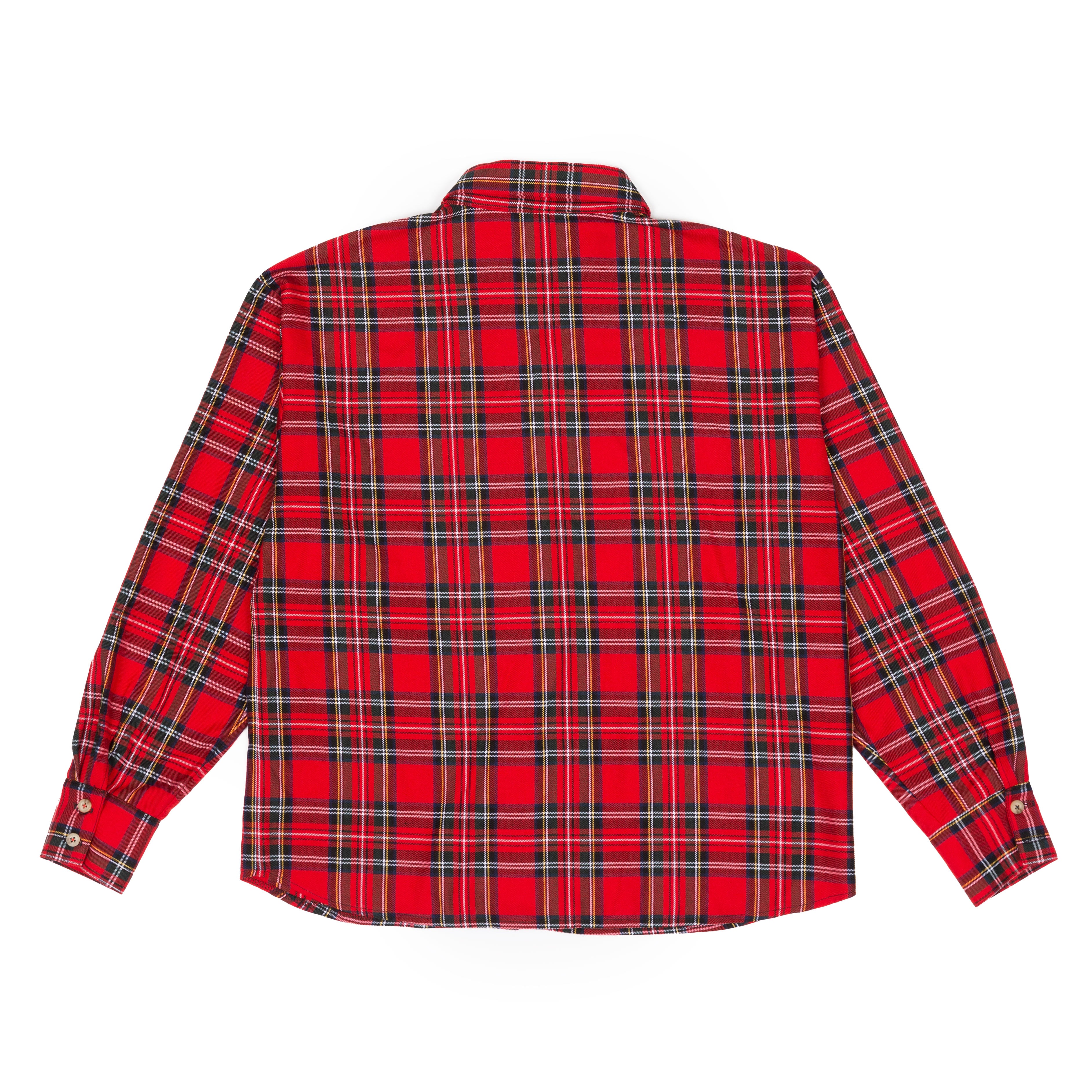 Script Label Flannel Shirt