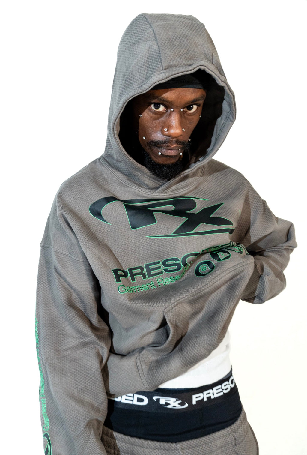 Grey Sport Rx Pullover Hoodie