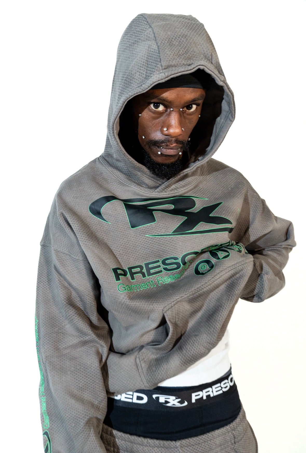 Grey Sport Rx Pullover Hoodie