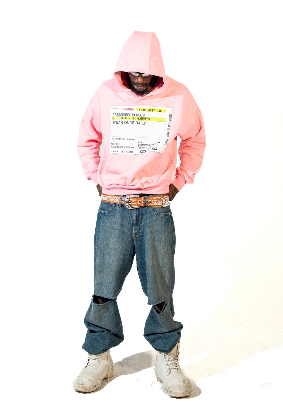 Brown Pearl Stud Belt