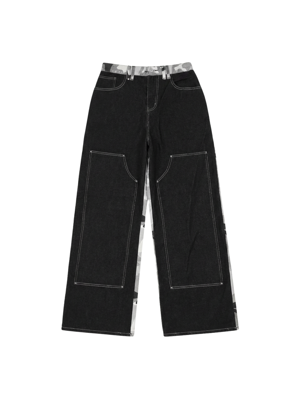 Double Dose Denim Snow Camo Jeans